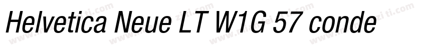 Helvetica Neue LT W1G 57 condensed字体转换